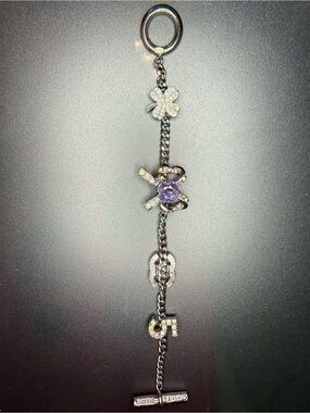 Chanel gunmetal charm bracelet from 2005